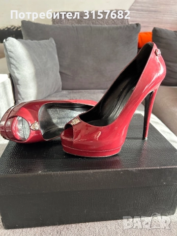 Обувки PHILIPP PLEIN, снимка 2 - Дамски обувки на ток - 52847898