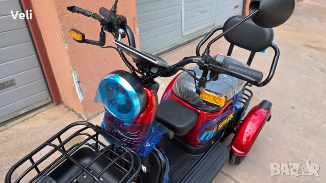 Електрическа двуместна триколка 1500W,60V, снимка 4 - Мотоциклети и мототехника - 51611771