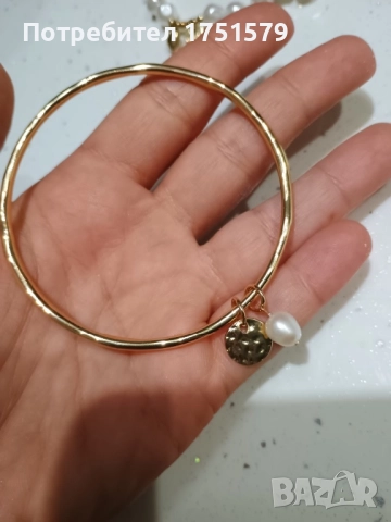 Нова гривна с естествена перла