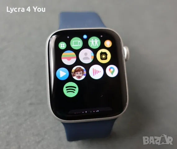 Гаранционен (2г.) смарт часовник Apple Watch SE2 V2, 44mm S/M Storm Blue Sport, снимка 9 - Смарт часовници - 47157479