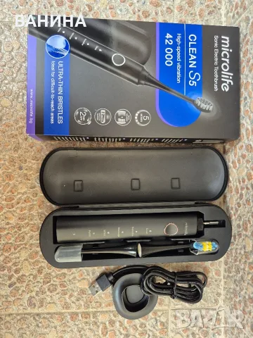 Звукова електрическа четка за зъби, Microlife Clean S5 , снимка 6 - Други - 55786824