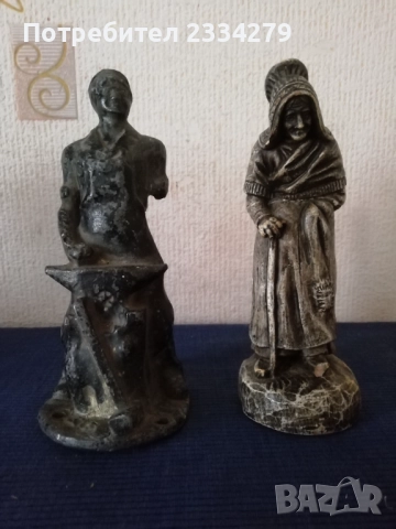 Стари статуетки метало пластики от различни автори, години и материали. , снимка 17 - Статуетки - 52702510