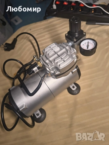 аерограф Fengda FD-18-2с компресор, мощен въздушен поток и въздушно налягане, , снимка 7 - Компресори - 53261226