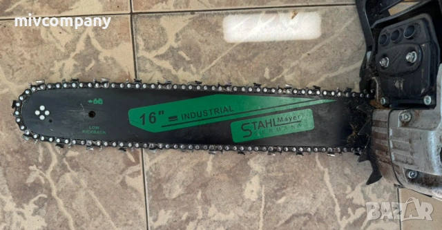 БЕНЗИНОВА РЕЗАЧКА 'TAHLMAYER ЗА ДЪРВА 68 куб. 4.5KW 40см ШИНА, снимка 7 - Градинска техника - 53769830