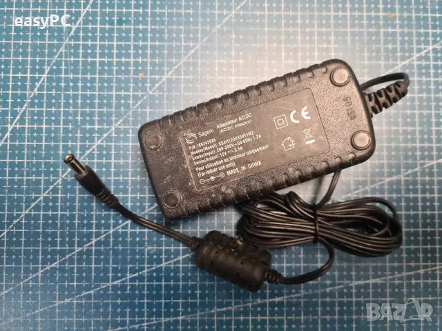 Оригинален захранващ адаптер SAGEM 12V 3.5A, снимка 3 - Друга електроника - 49299105