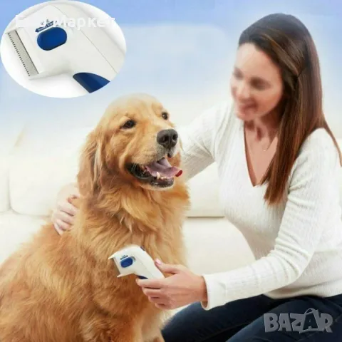 Електрически гребен за убиване и почистване от бълхи на домашни животни, снимка 2 - Други стоки за животни - 49153801