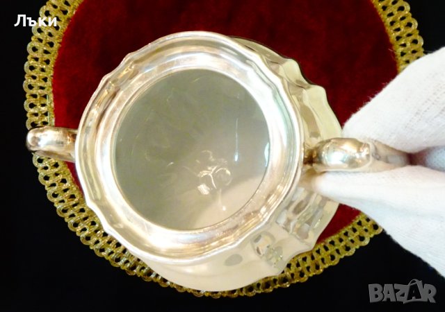 Захарница WMF,посребрен порцелан,барок. , снимка 5 - Антикварни и старинни предмети - 41612049