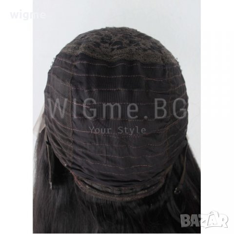 Дълга тъмнокестенява омбре перука на светли кичури Флоренс, снимка 8 - Аксесоари за коса - 34600434