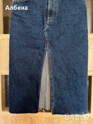 Дънкова Midi пола Zara, снимка 7 - Поли - 49667547