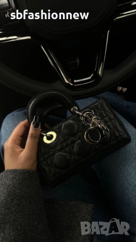 Dior черна чанта, снимка 7 - Чанти - 53273764