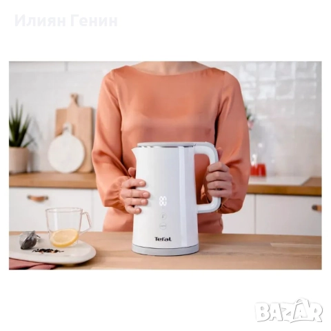 Електрическа кана Tefal Sense KO693110, 1800W, Капацитет 1.5 л, Цифров екран, снимка 7 - Кани - 52183483