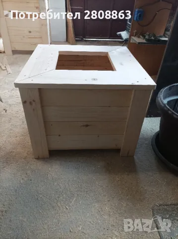 Саксии от дърво, кашпи., снимка 2 - Декорация за дома - 47643108