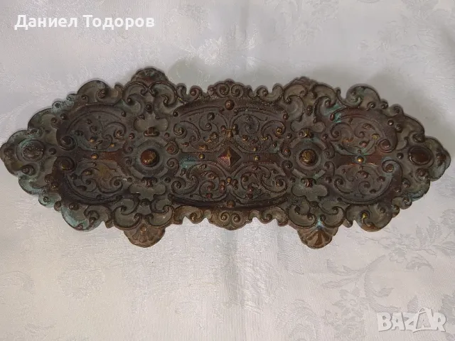 Стара Медна Мастилница и Перодръжка, снимка 11 - Антикварни и старинни предмети - 48826457
