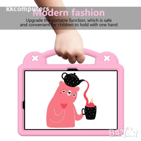 Samsung Galaxy Tab S9 FE / X510N EVA Детски Удароустойчив Калъф с Удобна Дръжка и Стойка + Протектор, снимка 11 - Калъфи, кейсове - 51037084