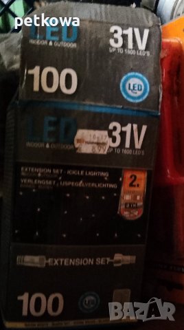 100 броя лампички гирлянд, снимка 1 - Външни лампи - 41260488