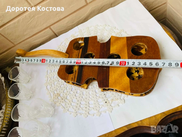 Красива цигулка с 6 чаши за ш0тове от Англия, снимка 9 - Антикварни и старинни предмети - 53587921