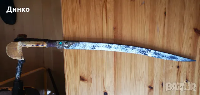 Османски ятаган  от 19век., снимка 2 - Антикварни и старинни предмети - 50337061
