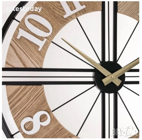 Часовник за стена,  Ø50см, снимка 2 - Стенни часовници - 35799543