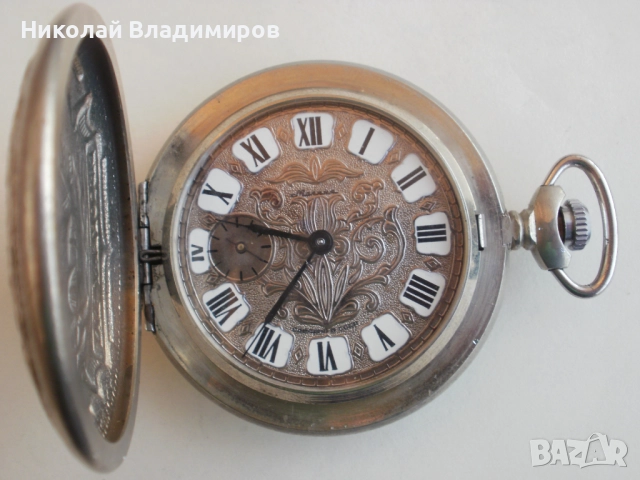 Молния рядък модел руски джобен часовник, снимка 2 - Джобни - 52201416