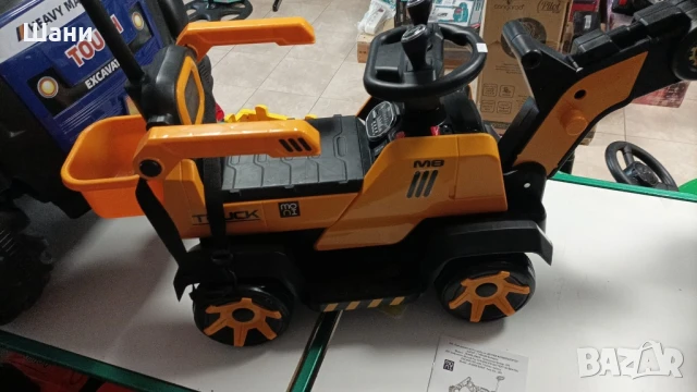 Акумулаторен детски багер Moni - Bumblebee, снимка 8 - Детски велосипеди, триколки и коли - 50916776