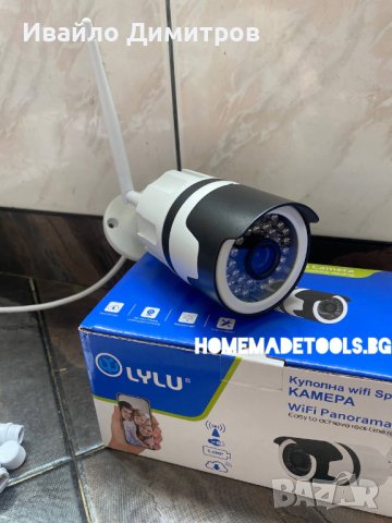 Безжична Bullet камера, WiFi, 5MP, LED диоди, Удъроустойчива, Водоустойчива,Нощно виждане, снимка 1