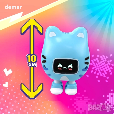 BEEP BOOP Miao Miao, ръчна електронна играчка, интерактивен домашен любимец, 5+ години, снимка 9 - Образователни игри - 53781960