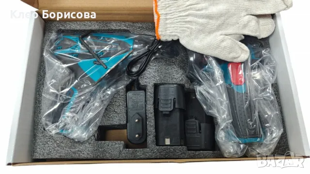 Професионален акумулаторен комплект 2 в 1 – Винтоверт и Ъглошлайф с литиева батерия, снимка 2 - Други инструменти - 48987462