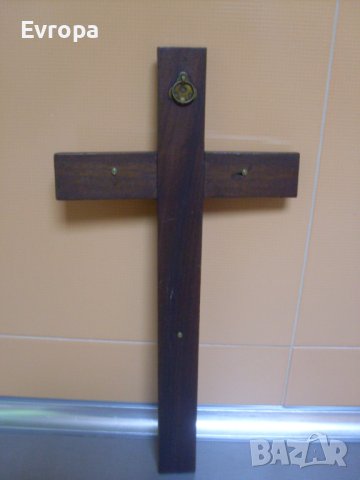Дървен кръст- разпятие., снимка 4 - Антикварни и старинни предмети - 42526136