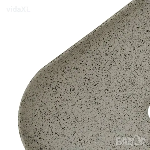 vidaXL Мивка за плот, сив, правоъгълна, 48x37,5x13,5 см, керамика, снимка 7 - Мивки - 56146194