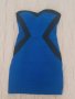 Къса синя рокля по тялото р-р С, снимка 1 - Рокли - 40529343