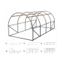 Градинска четирисегментна оранжерия - професионална защита за вашите култури - 4 х 2,5 х 2м, снимка 9