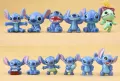 Голям Комплект Фигурки Лило и Стич, 12 броя Фигурки Stitch за торта, снимка 4