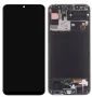 Дисплей с тъчскрийн Samsung Galaxy A30s A307, с рамка, черен, сервизен пакет GH82-21190A, снимка 1