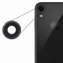 Стъкло за задна камера с ринг iPhone XR / Черен /
