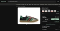 Обувки Adidas x Gucci Gazelle Black Green Red, снимка 11