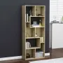 vidaXL Библиотека, дъб сонома, 67x24x161 см, инженерно дърво, снимка 2