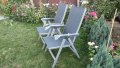 Комплект от 2 регулируеми стола, идеални за балкон, вътрешен двор или градина, снимка 1 - Столове - 41663680
