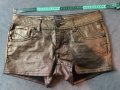 Terranova S/M къси златисти панталонки, снимка 6