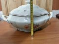 Стар български порцелан супник, снимка 4