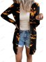 Модна дамска лека жилетка с щампа на Halloween, 6цвята - 023, снимка 4