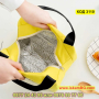 Термо чанта за храна за училище, за детска кухня - цвят жълт с рибка - КОД 3110, снимка 4