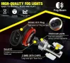 2бр. Led H11 крушки Х11 Х8 Х9 6000k комплект синя светлина 10W - 60W, снимка 3