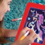 Нова Светеща дъска Таблет за рисуване + химикалки и шаблони за деца 3+, снимка 6