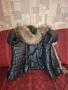 Дамско яке естествена кожа яка и качулка лисица размер L, снимка 3