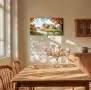 Голяма картина на платно Hyidecorart Селска Вила, 50x100 см, с красива дървена рамка, снимка 4