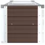 vidaXL Градинска висока леха поцинкована стомана 320x40x45 см кафява, снимка 5