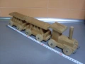 Стара ръчно изработена дървена играчка., снимка 3