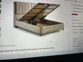 Тапицирано легло Bambi с място за съхранение Ново 160 х 200 см (650€), снимка 1