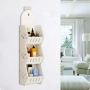 Стенен рафт за баня, 3 реда органайзер за баня, хол, кухня, снимка 4