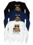 Мъжка блуза код 012 - черна, т. синя и бяла, снимка 1 - Блузи - 41982872